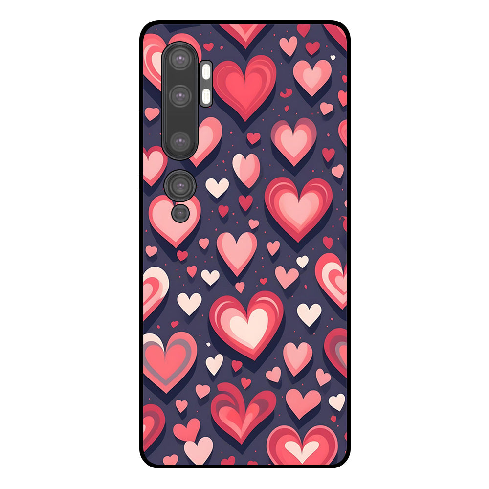 Telefoonhoesje Geschikt voor Xiaomi Mi Note 10 / 10
Pro met Hartjes Opdruk - TPU Backcover Case With Heart Design