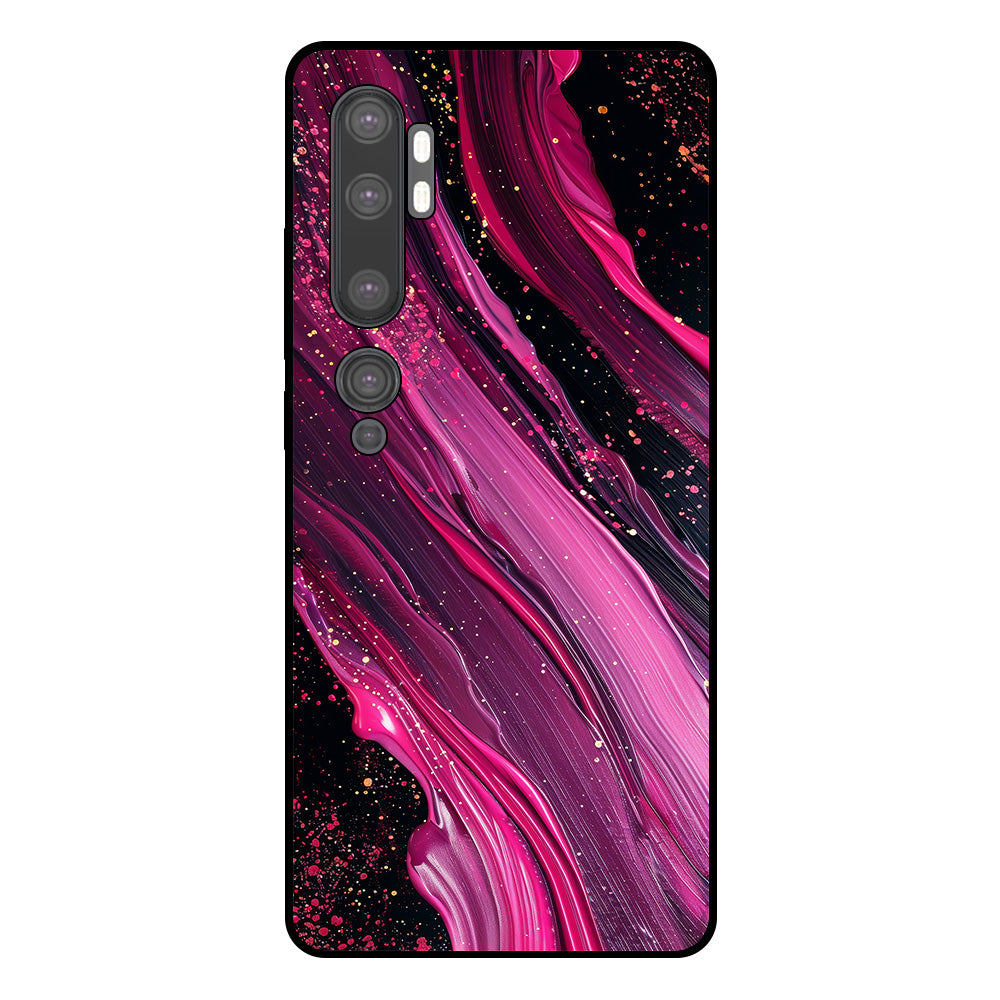 Telefoonhoesje Geschikt voor Xiaomi Mi Note 10 / 10
Pro met marmer opdruk - TPU backcover case marble design - Paars Roze