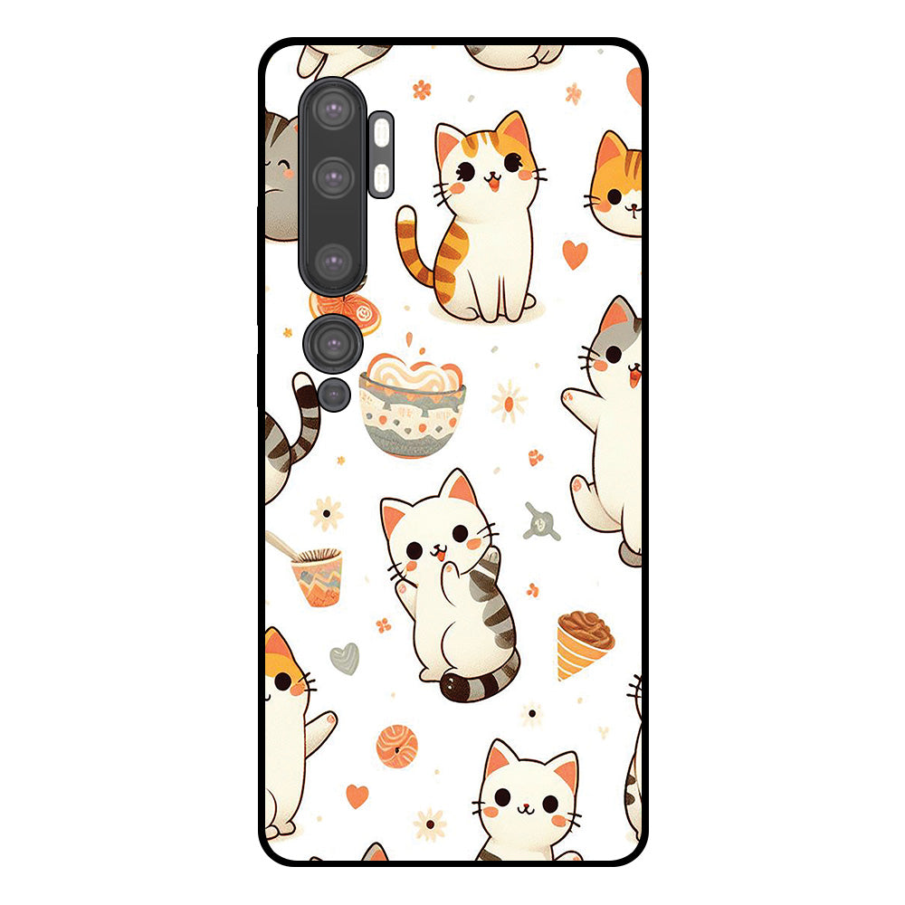 Telefoonhoesje Geschikt voor Xiaomi Mi Note 10 / 10
Pro met katten opdruk - TPU backcover case cat design