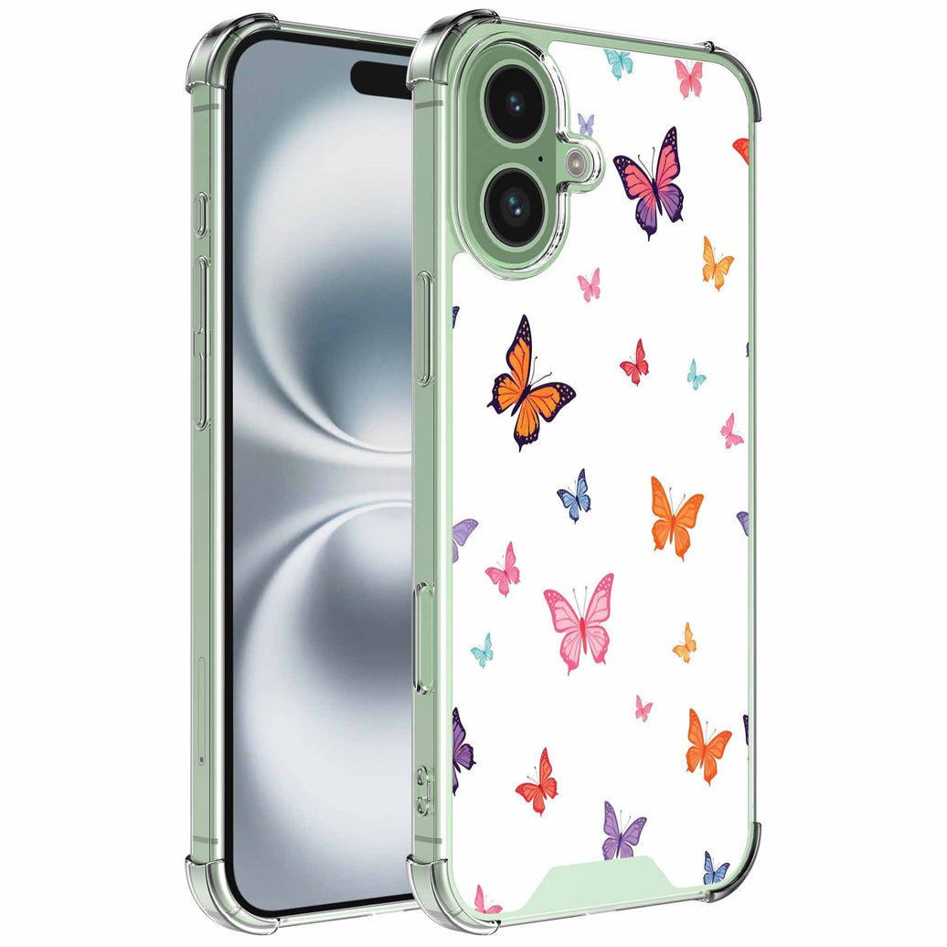 Geschikt voor iPhone 16 Plus
Telefoonhoesje met Vlinder opdruk opdruk - Draadloos op te laden - Shockproof
Siliconen TPU Strong Case - Sterk Schokbestendig Telefoonhoesje