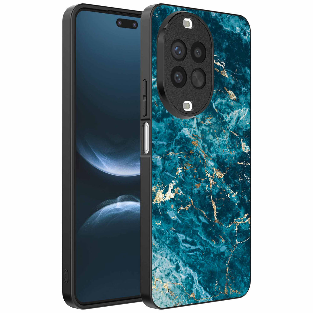 Geschikt voor
Huawei Nova 14 Pro Telefoonhoesje met marmer opdruk - TPU backcover case blue
marble design - Blauw - Smartphonica