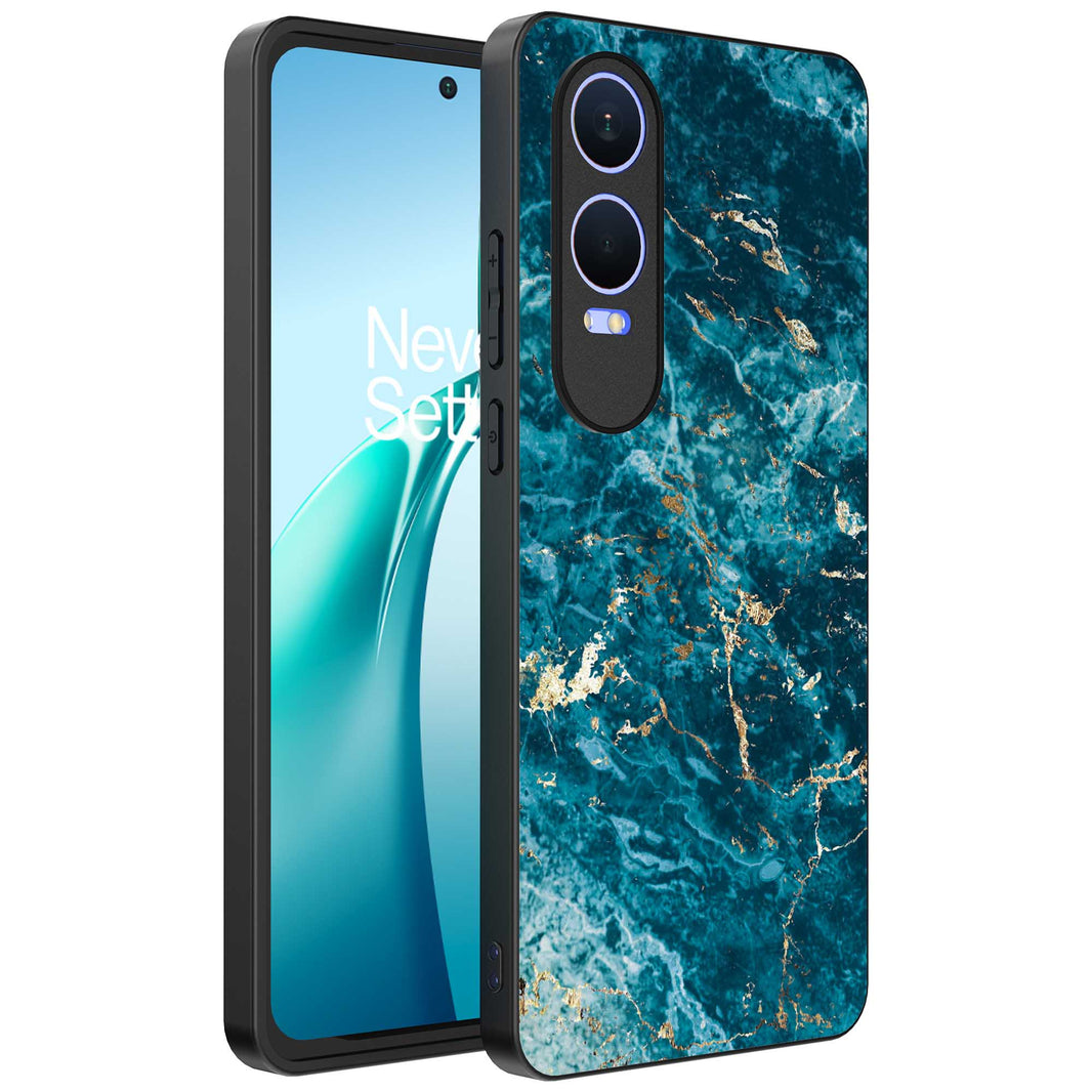 Telefoonhoesje
Geschikt voor OnePlus Nord CE 4 Lite met marmer opdruk - TPU backcover case
blue marble design - Blauw