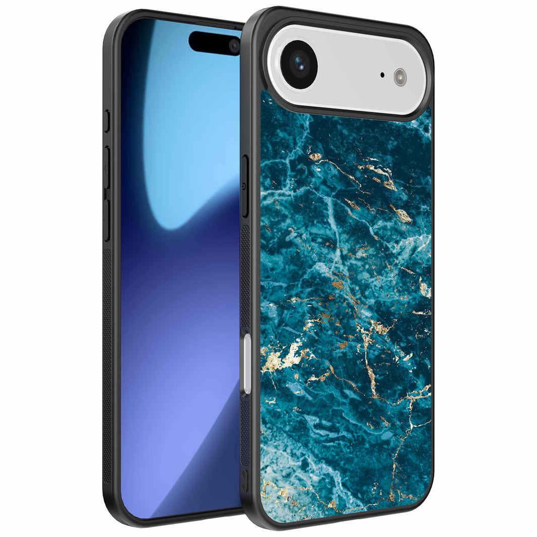 Geschikt voor
iPhone Air Telefoonhoesje met marmer opdruk - TPU backcover case blue marble
design - Blauw - Smartphonica