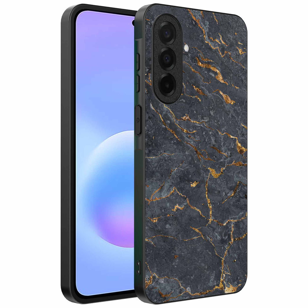Geschikt voor
Samsung Galaxy A57 Telefoonhoesje met Grijs Goud Marmer Opdruk - TPU
Backcover Case Grey Gold Marble Design - Grijs Goud - Smartphonica