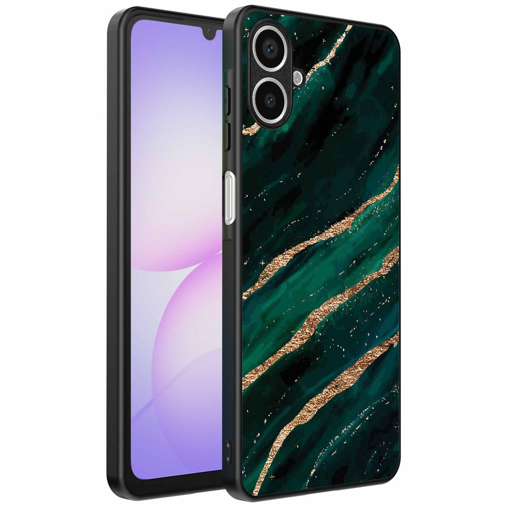 Geschikt voor
Samsung Galaxy A07 Telefoonhoesje met marmer opdruk - TPU backcover case
marble design - Groen Goud - Smartphonica