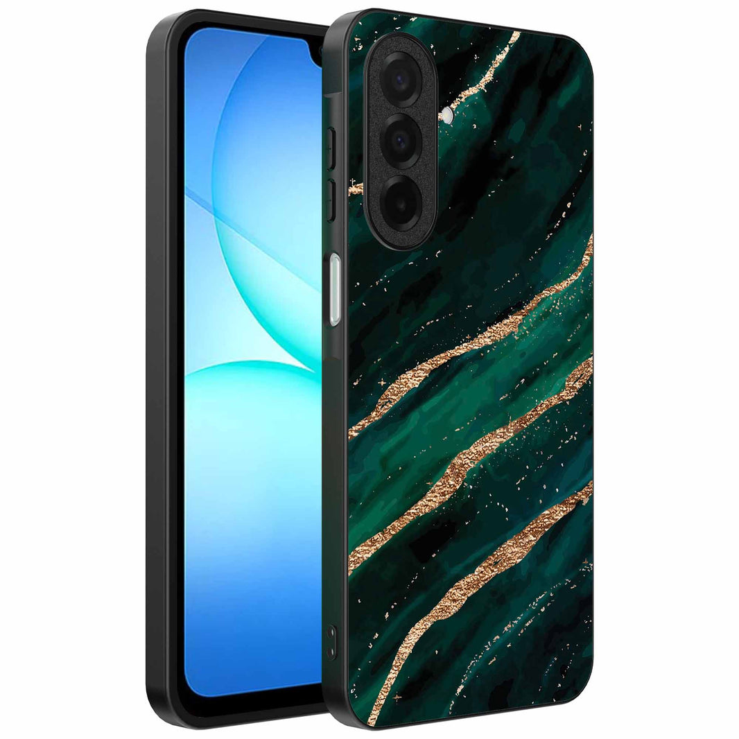 Geschikt voor
Samsung Galaxy A17 Telefoonhoesje met marmer opdruk - TPU backcover case
marble design - Groen Goud - Smartphonica