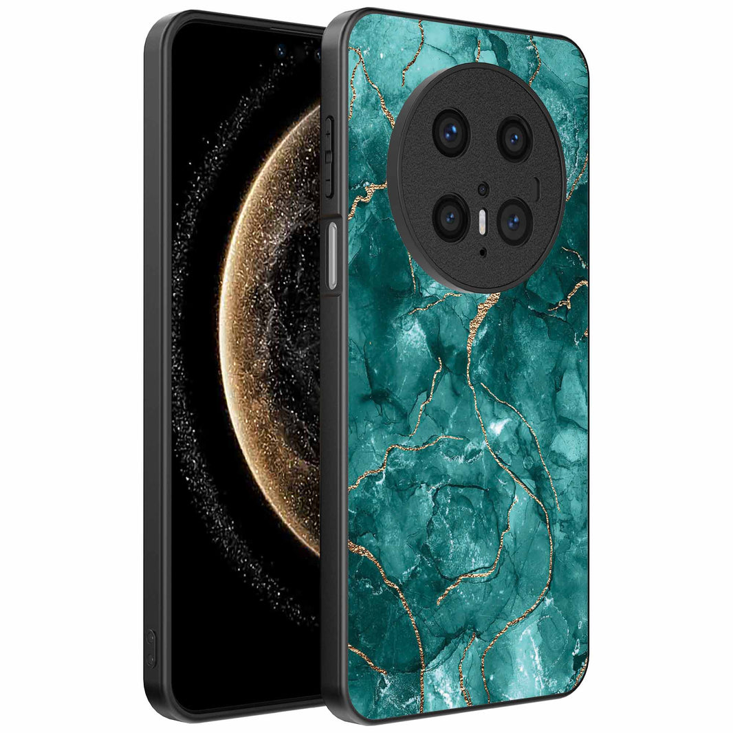 Geschikt voor
Huawei Mate 70 Pro / 70 Pro Plus Telefoonhoesje met marmer opdruk - TPU
backcover case marble design - Goud Groen - Smartphonica