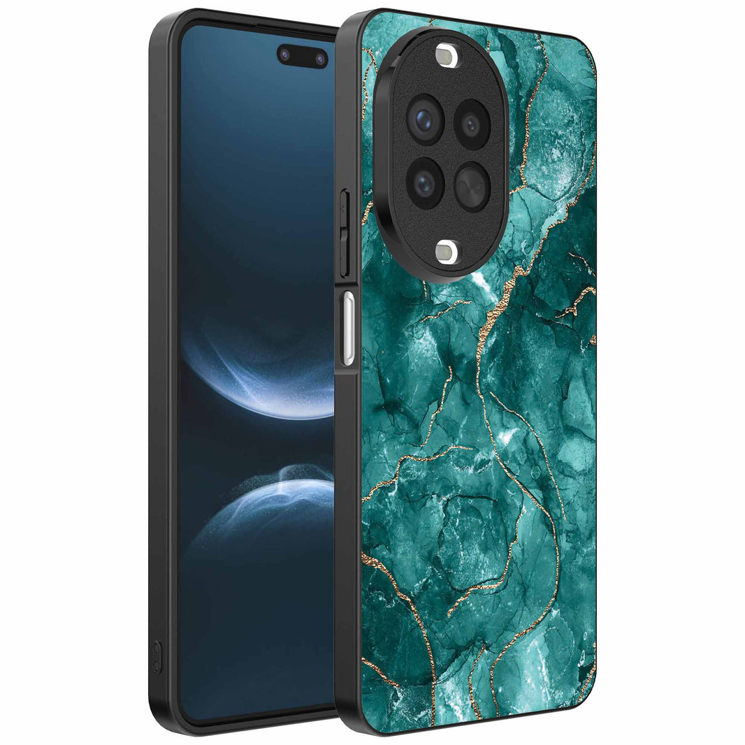 Geschikt voor
Huawei Nova 14 Pro Telefoonhoesje met marmer opdruk - TPU backcover case
marble design - Goud Groen - Smartphonica