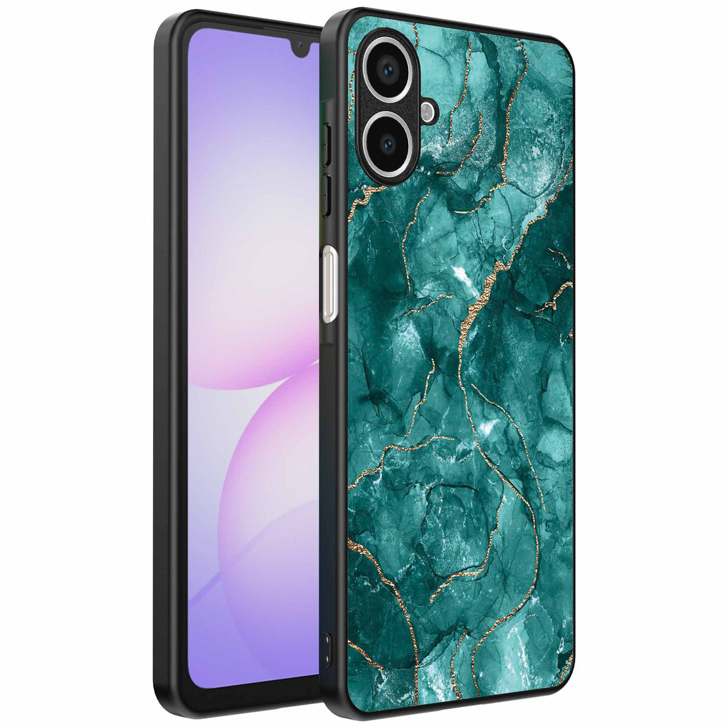 Geschikt voor
Samsung Galaxy A07 Telefoonhoesje met marmer opdruk - TPU backcover case
marble design - Goud Groen - Smartphonica