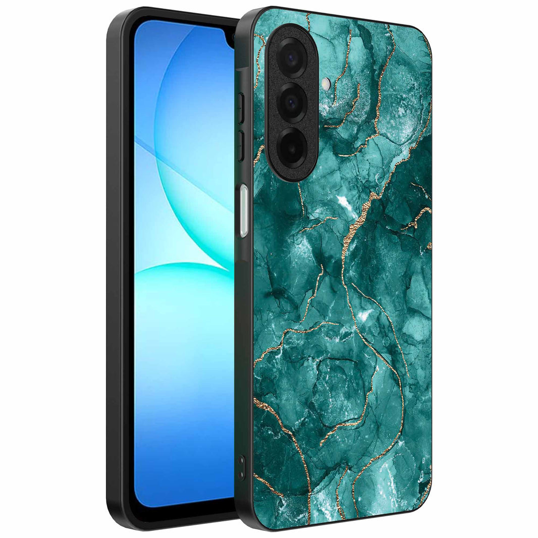 Geschikt voor
Samsung Galaxy A17 Telefoonhoesje met marmer opdruk - TPU backcover case
marble design - Goud Groen - Smartphonica
