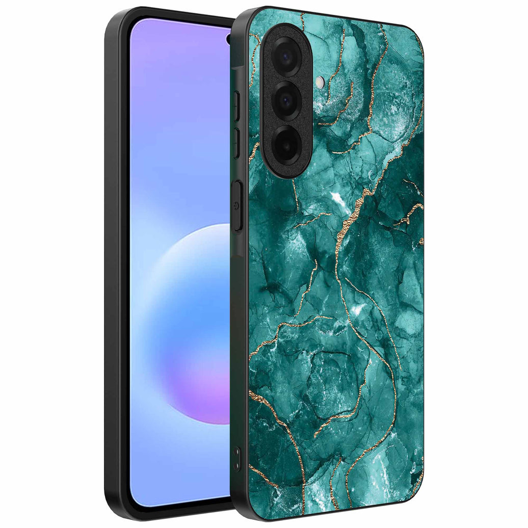Geschikt voor
Samsung Galaxy A57 Telefoonhoesje met marmer opdruk - TPU backcover case
marble design - Groen Goud - Smartphonica