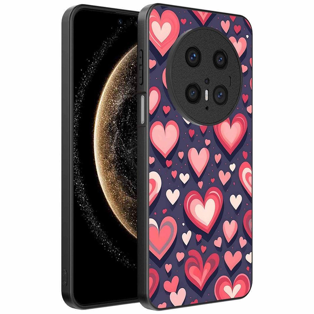 Geschikt voor
Huawei Mate 70 Pro / 70 Pro Plus Telefoonhoesje met Hartjes Opdruk - TPU
Backcover Case With Heart Design - Smartphonica
