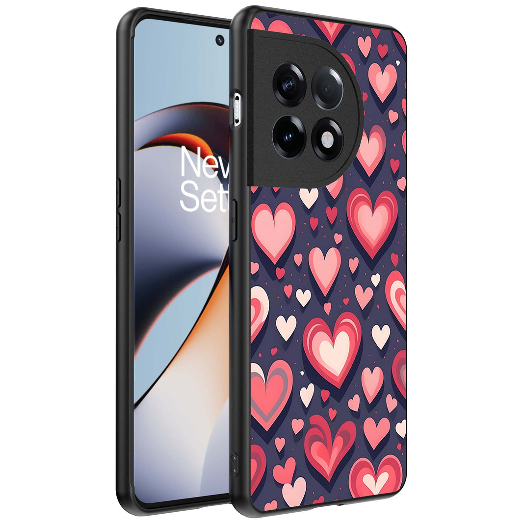 Telefoonhoesje
Geschikt voor OnePlus 11R met Hartjes Opdruk - TPU Backcover Case With Heart
Design