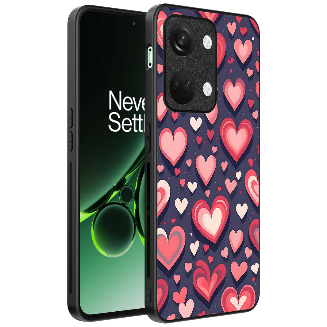 Telefoonhoesje
Geschikt voor OnePlus Nord 3 met Hartjes Opdruk - TPU Backcover Case With
Heart Design