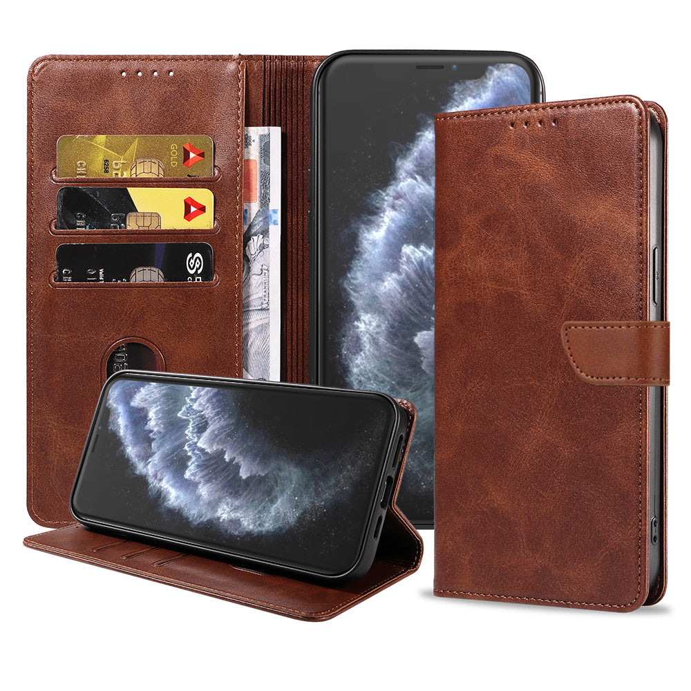 Geschikt voor iPhone 11 Pro
Telefoonhoesje Kunstleer met Magnetisch lipje en Pasjeshouder Book Case met
Klepje - Donkerbruin - Smartphonica