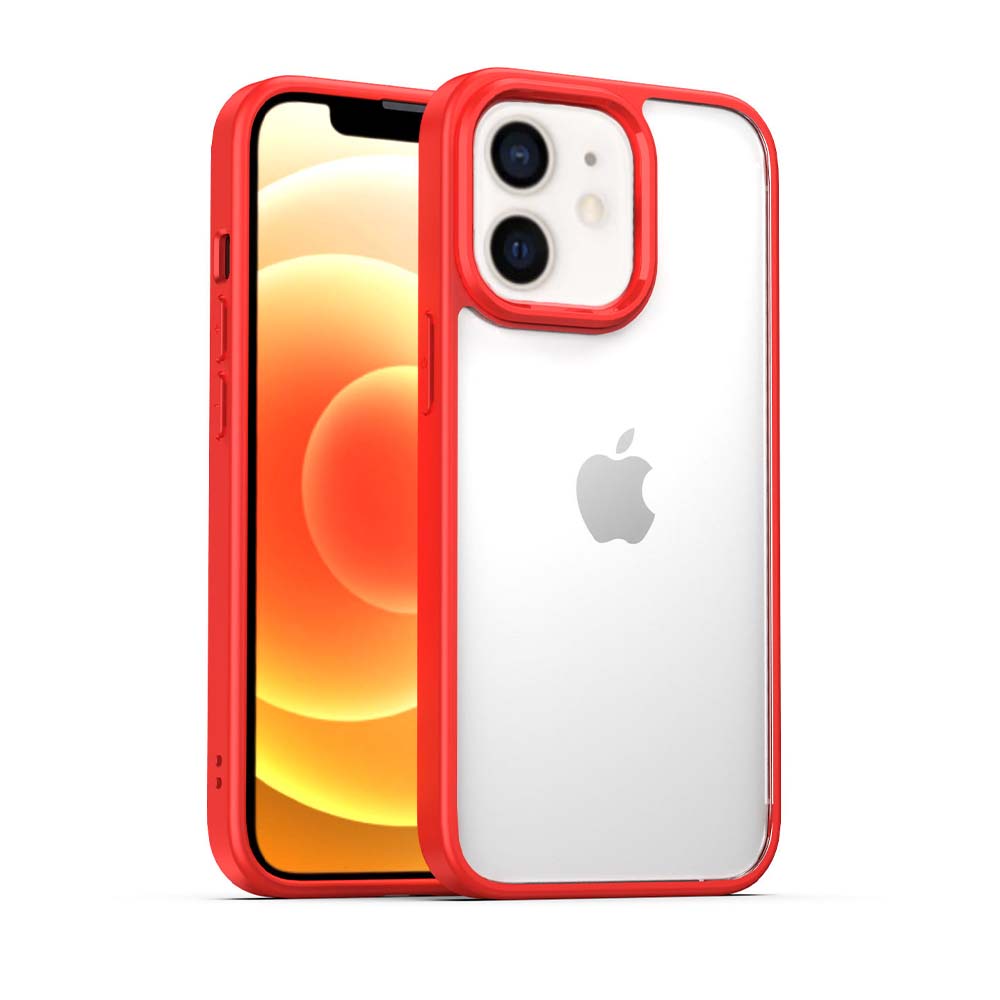 TPU Sterk
Hoesje Met Doorzichtige Achterkant voor iPhone 11 - Rood