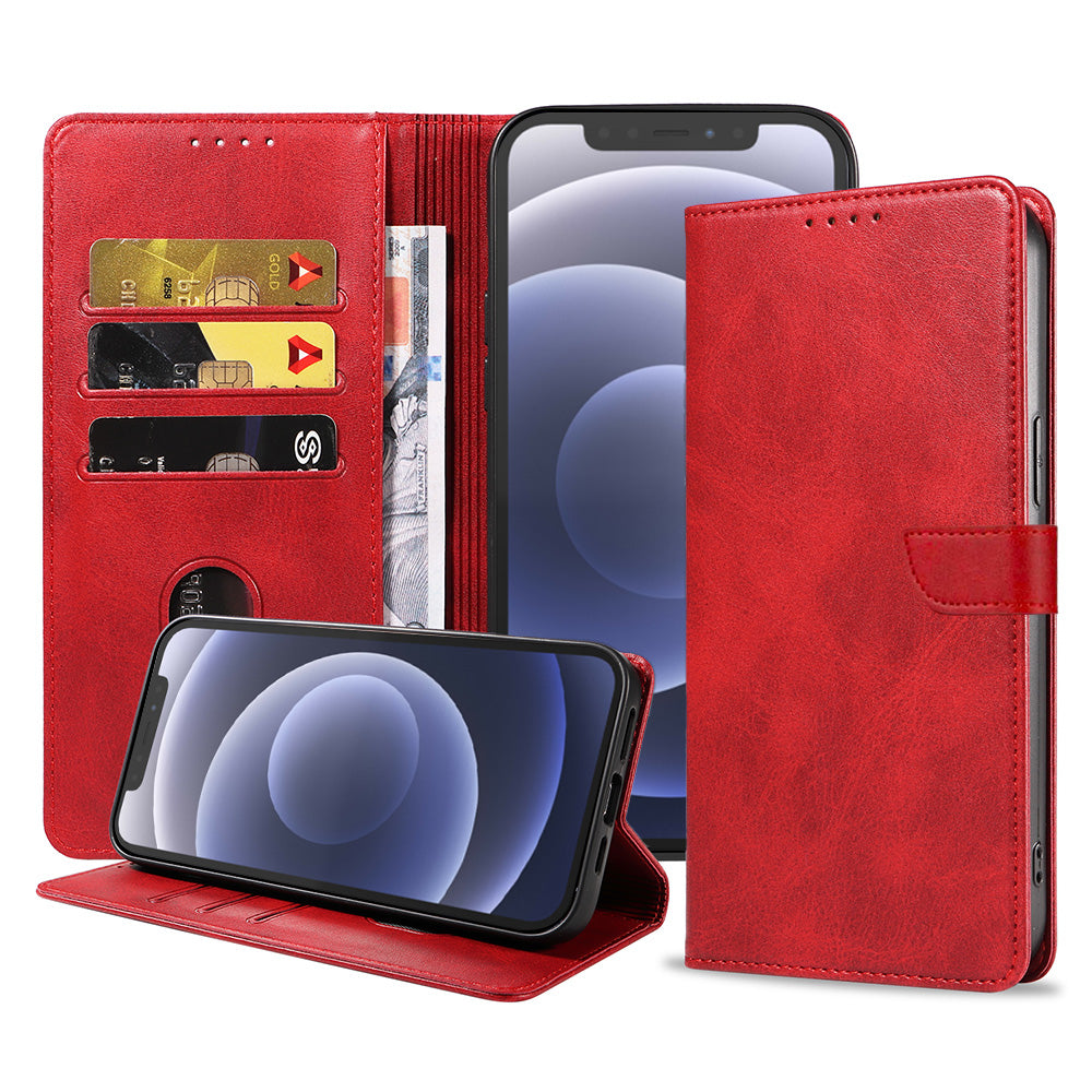 Geschikt voor iPhone 12/12 Pro
Telefoonhoesje Kunstleer met Magnetisch lipje en Pasjeshouder Book Case met
Klepje - Rood - Smartphonica