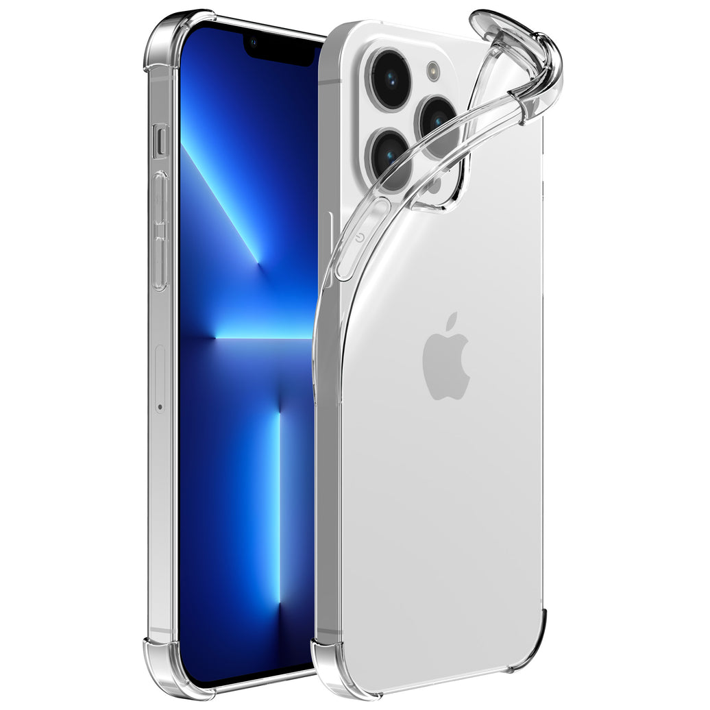 Telefoonhoesje Geschikt voor iPhone 13 Pro transparant hoesje flexibel met stootrand