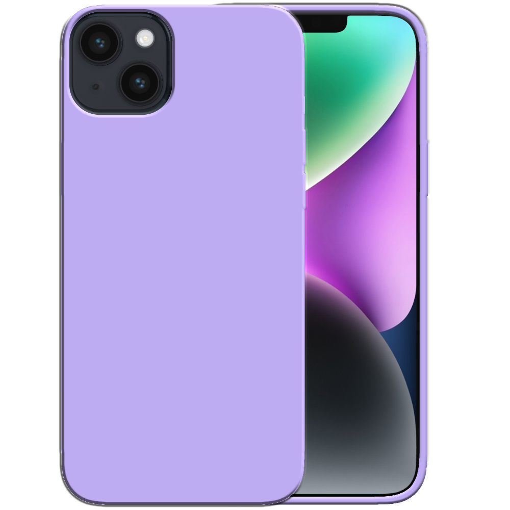 Siliconen hoesje voor iPhone 14 Plus case
met zachte binnenkant - Paars