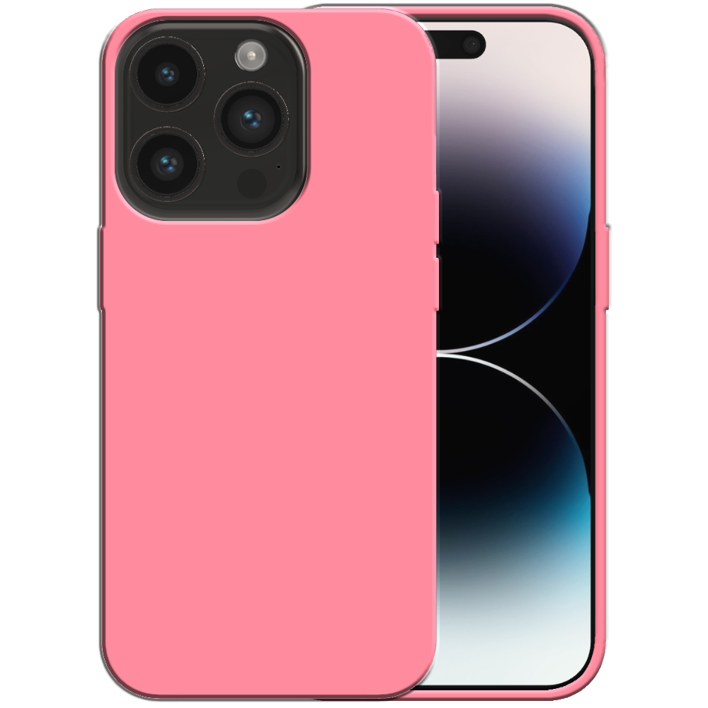 Siliconen hoesje voor iPhone 14 Pro case met zachte binnenkant - Roze