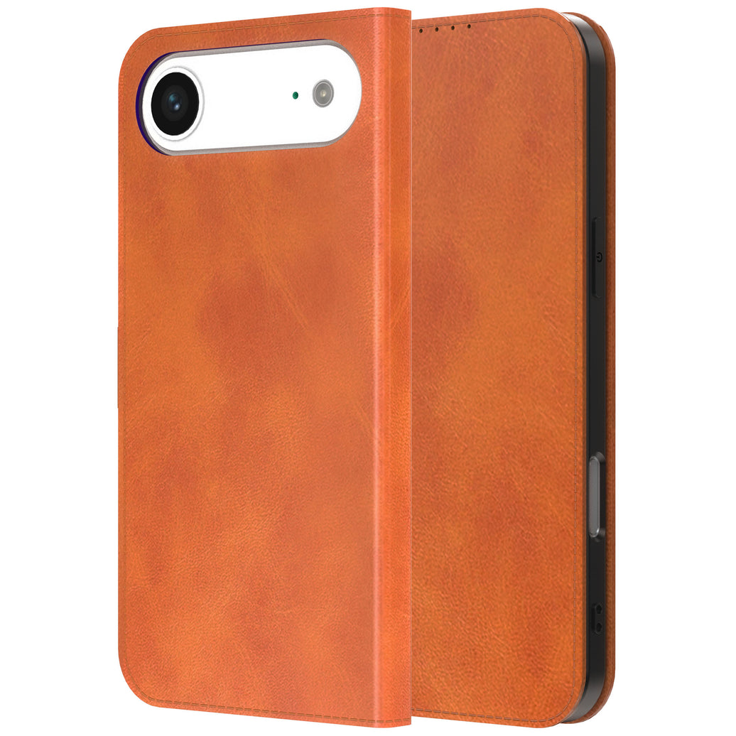 Geschikt voor iPhone 17 Air
Telefoonhoesje Kunstleer met Magnetische sluiting en Pasjeshouder Bookcase
met Klepje - Walletcase with Cardslot - Bruin - Smartphonica