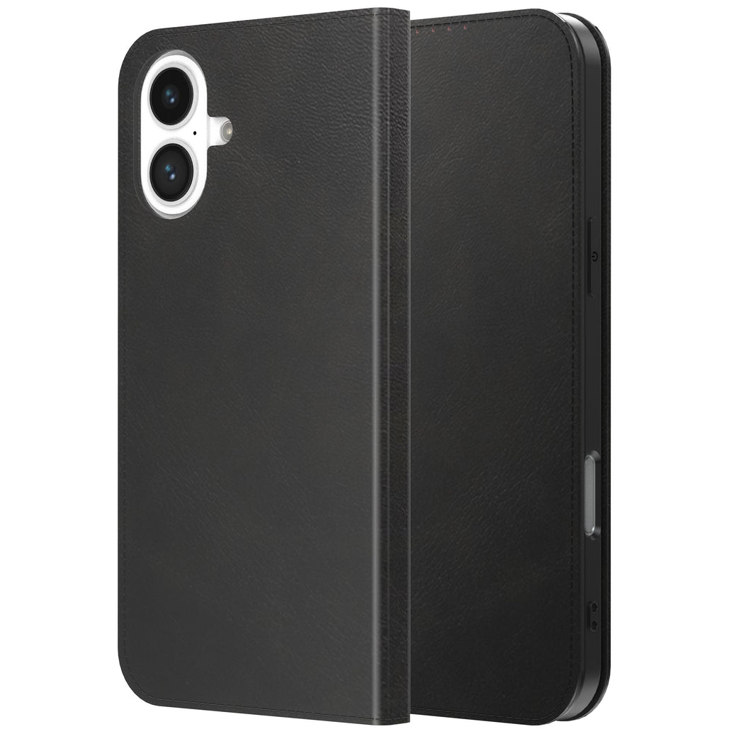 Geschikt voor iPhone 17
Telefoonhoesje Kunstleer met Magnetische sluiting en Pasjeshouder Bookcase
met Klepje - Walletcase with Cardslot - Zwart - Smartphonica
