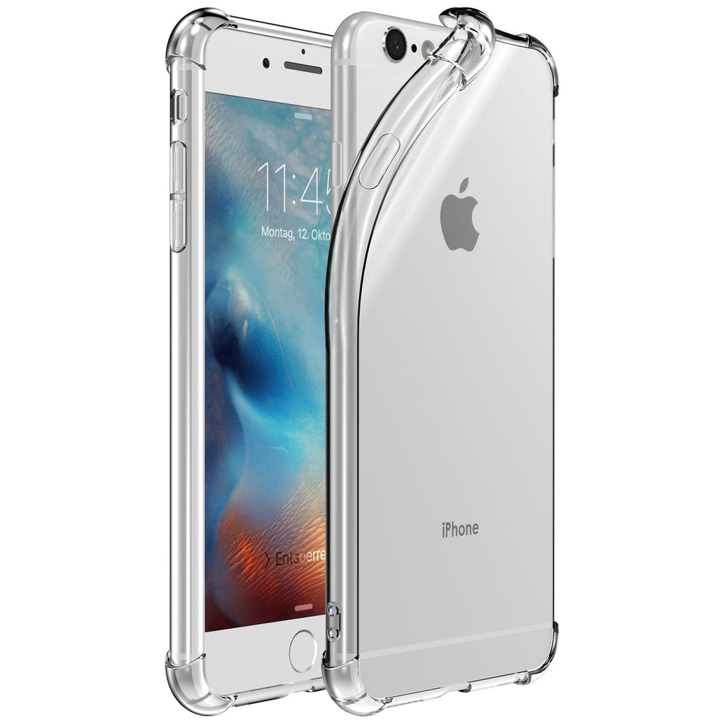 Telefoonhoesje Geschikt voor iPhone 6/6s Plus transparant hoesje flexibel met stootrand