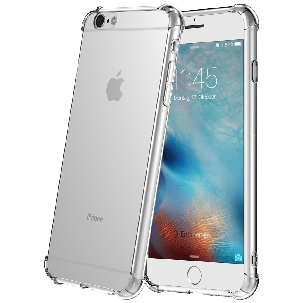 Telefoonhoesje Geschikt voor iPhone 6/6s transparant hoesje flexibel met stootrand