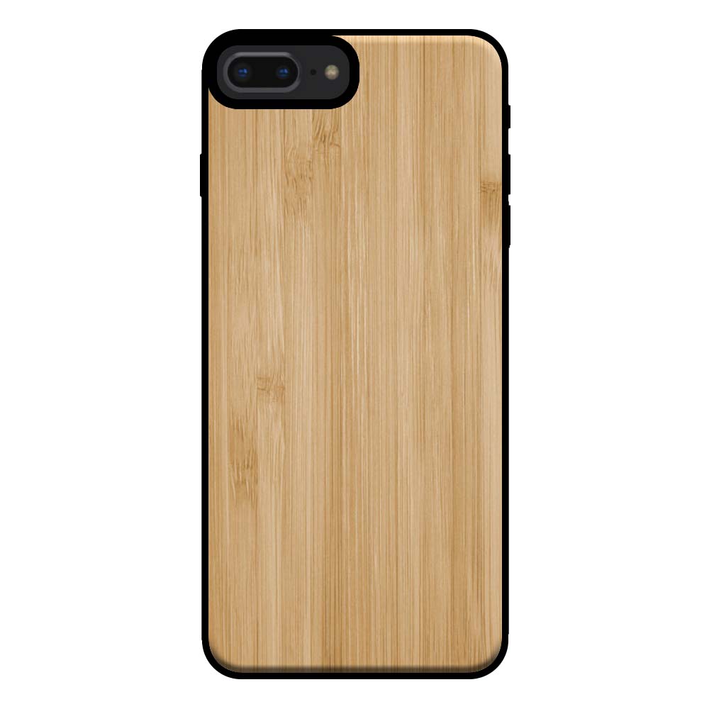 Telefoonhoesje voor iPhone 7/8 Plus met
houten look - backcover bamboo kunsthout hoesje - Bruin