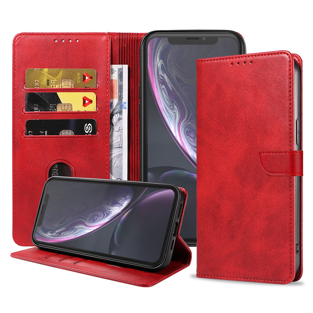Geschikt voor iPhone XR Telefoonhoesje
Kunstleer met Magnetisch lipje en Pasjeshouder Book Case met Klepje - Rood -
Smartphonica