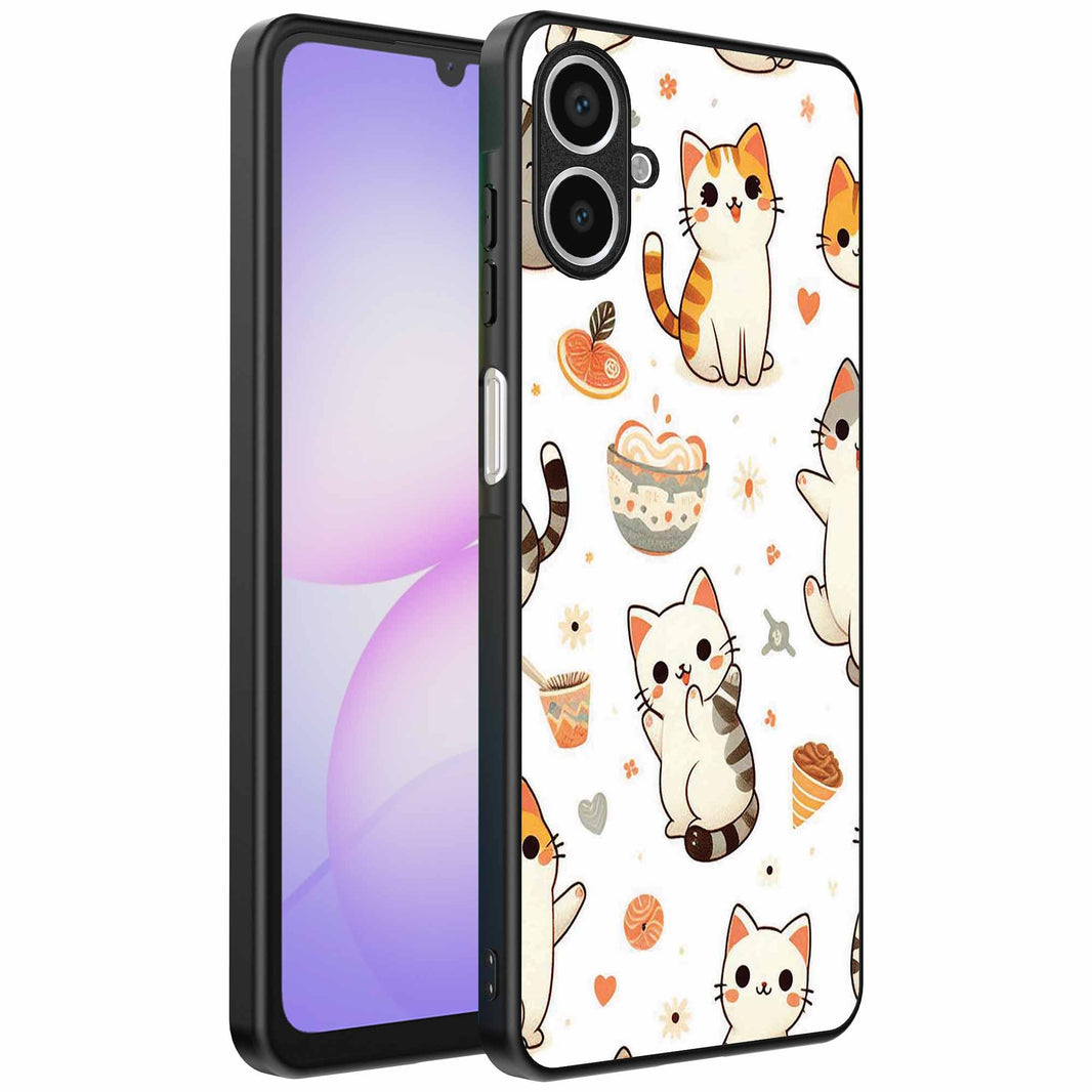Geschikt voor
Samsung Galaxy A07 Telefoonhoesje met katten opdruk - TPU backcover case cat
design - Smartphonica