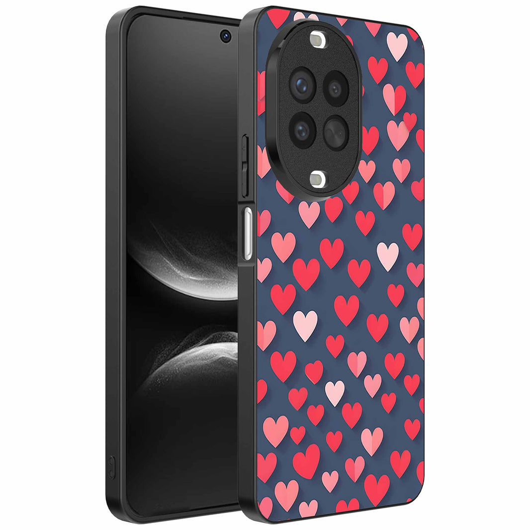 Geschikt voor
Huawei Nova 14 Telefoonhoesje met Roze en Rode Hartjes Opdruk - TPU Backcover
Case With Rosé and Red Heart Design - Smartphonica