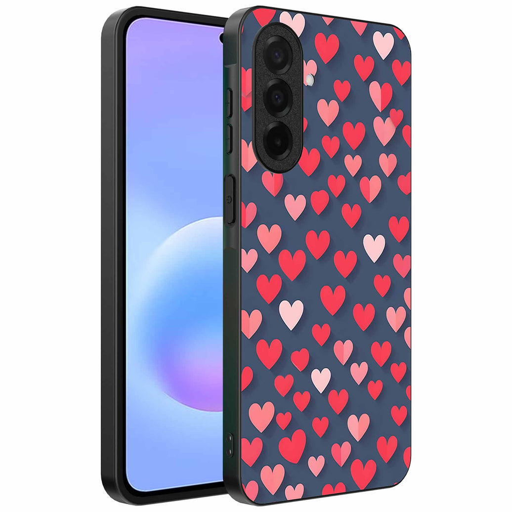 Geschikt voor
Samsung Galaxy A57 Telefoonhoesje met Roze en Rode Hartjes Opdruk - TPU
Backcover Case With Rosé and Red Heart Design - Smartphonica