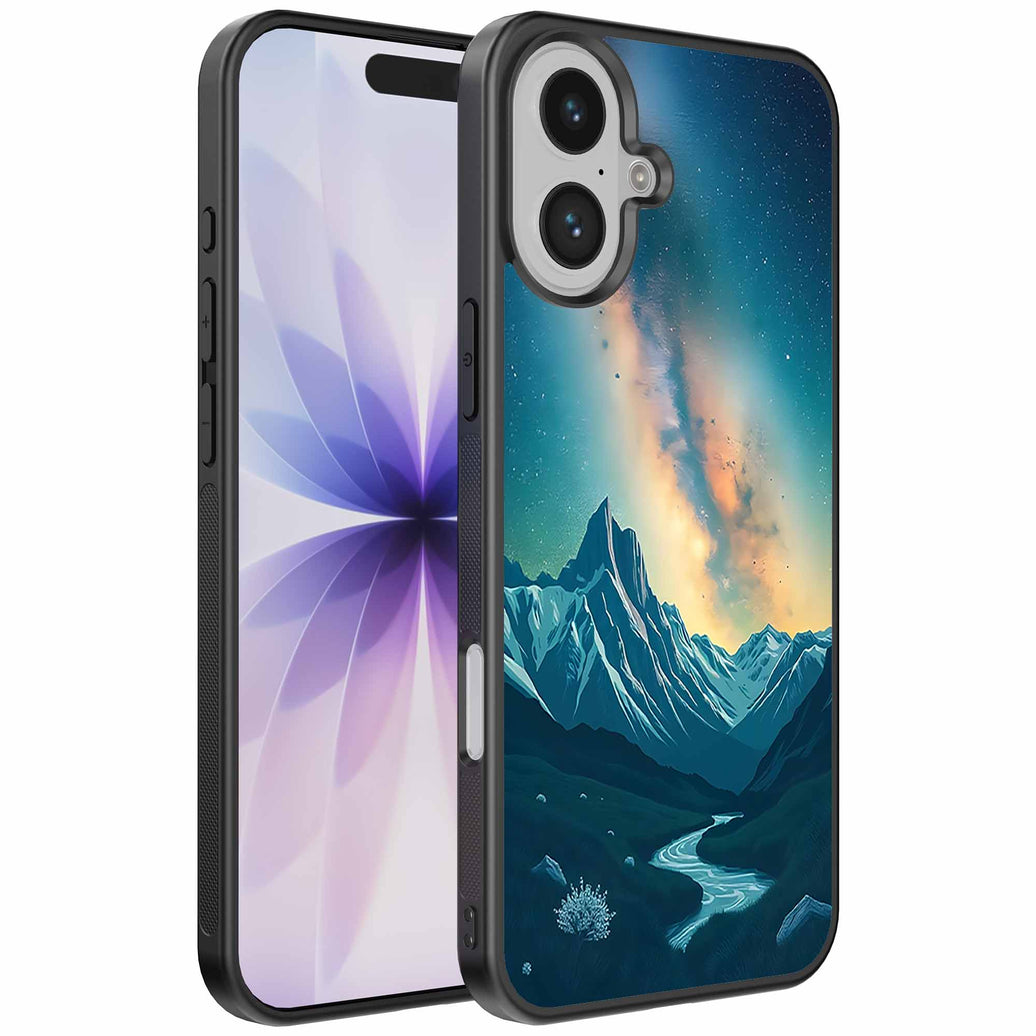 Geschikt voor
iPhone 17 Telefoonhoesje met Sterrenhemel Opdruk - TPU Backcover Case With
Space And Milkyway Design - Smartphonica