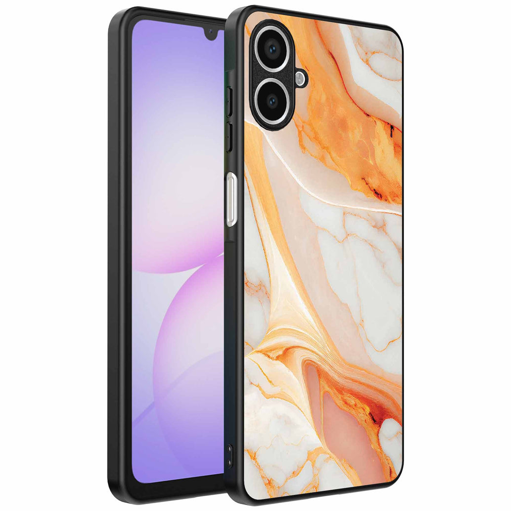 Geschikt voor
Samsung Galaxy A07 Telefoonhoesje met marmer opdruk - TPU backcover case
marble design - Oranje - Smartphonica