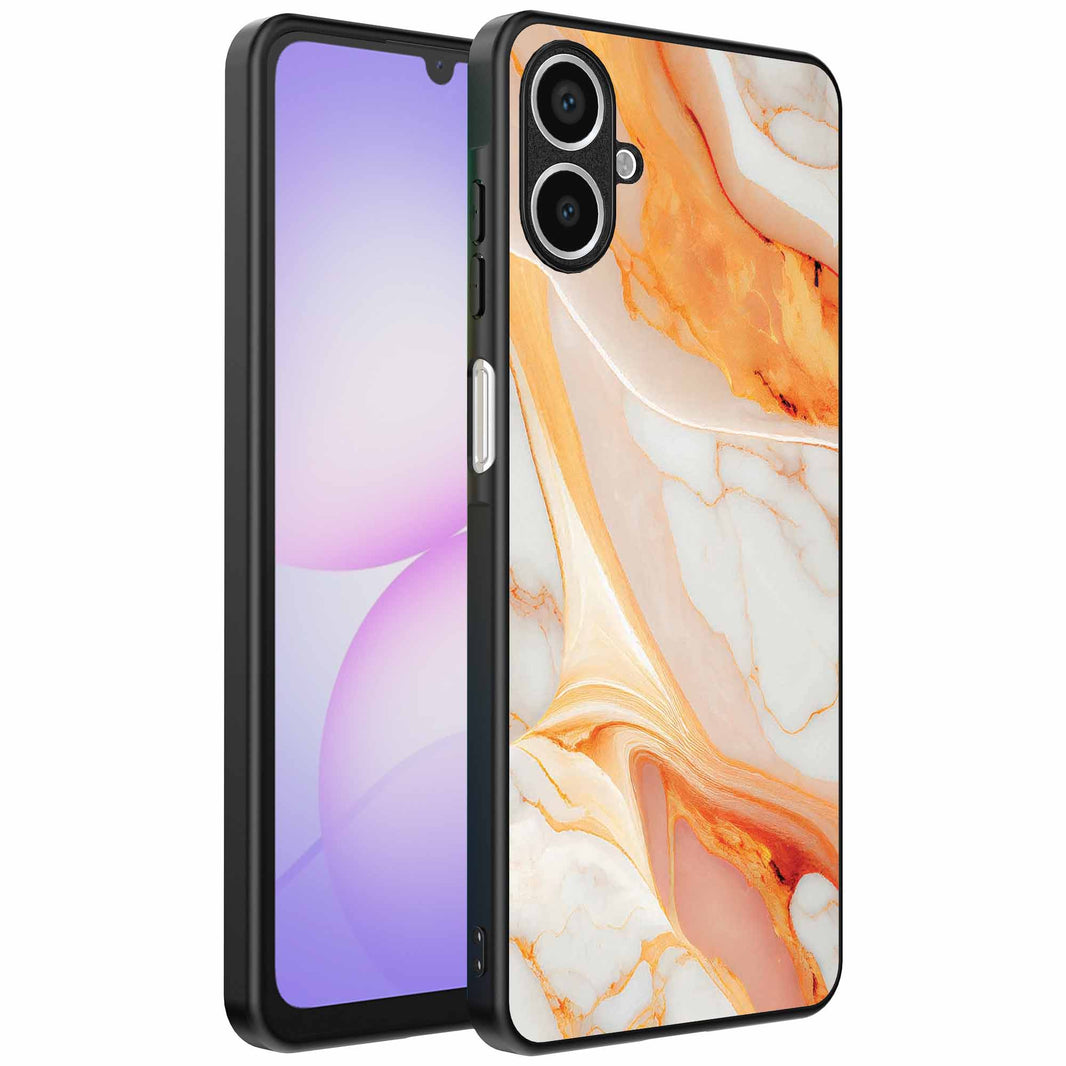 Geschikt voor
Samsung Galaxy A07 Telefoonhoesje met marmer opdruk - TPU backcover case
marble design - Oranje - Smartphonica