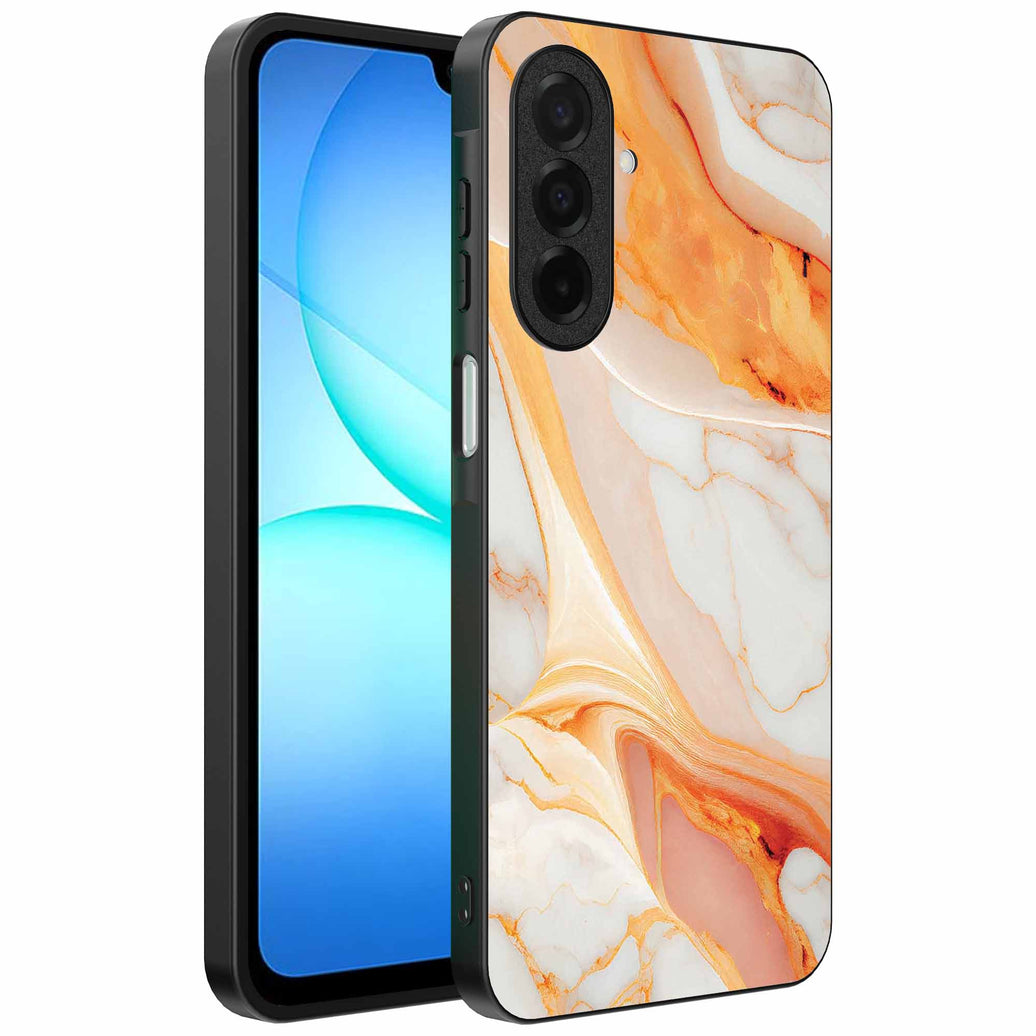 Geschikt voor
Samsung Galaxy A17 Telefoonhoesje met marmer opdruk - TPU backcover case
marble design - Oranje - Smartphonica