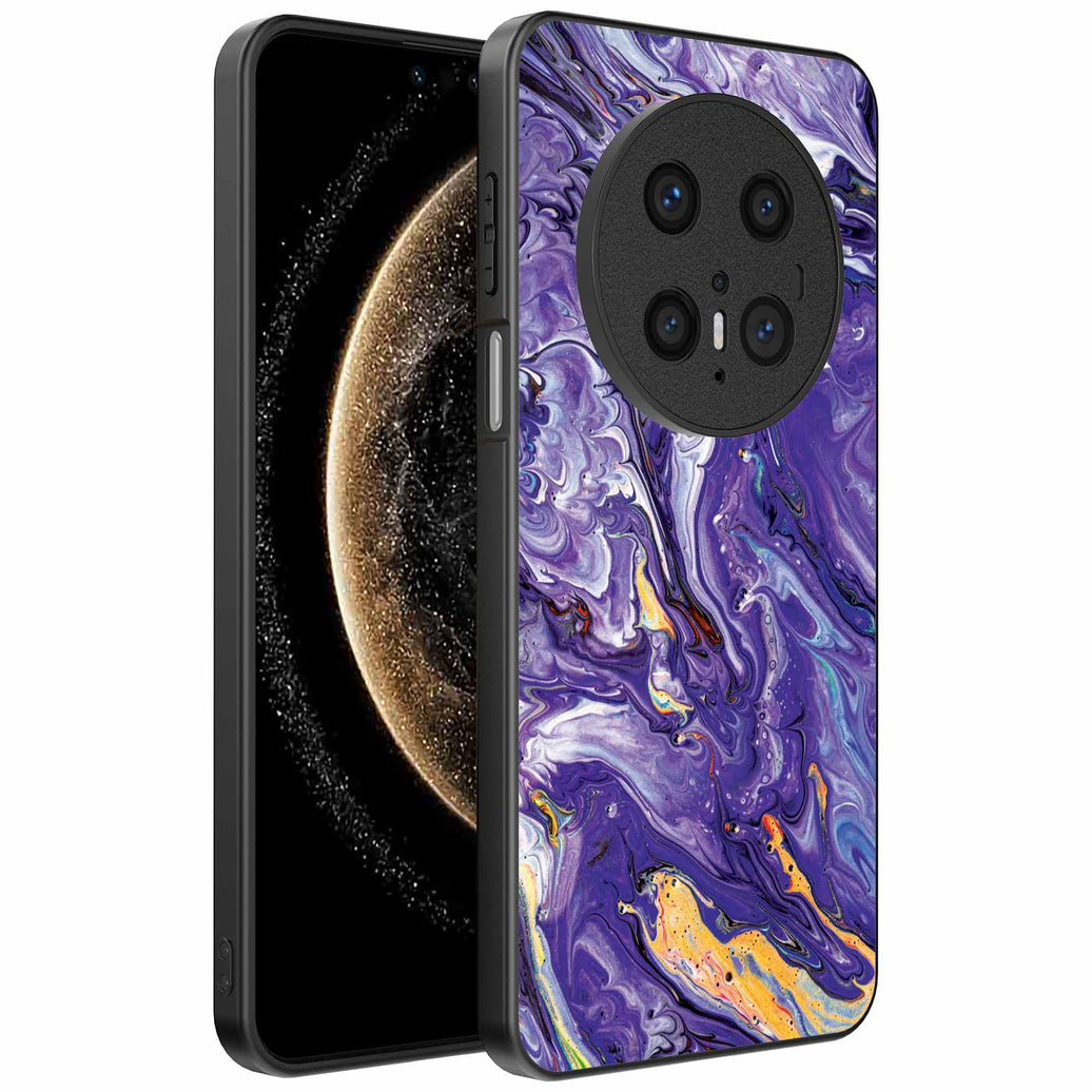 Geschikt voor
Huawei Mate 70 Pro / 70 Pro Plus Telefoonhoesje met Paars Goud Marmer Opdruk
- TPU Backcover Case Purple Gold Marble Design - Paars Goud - Smartphonica