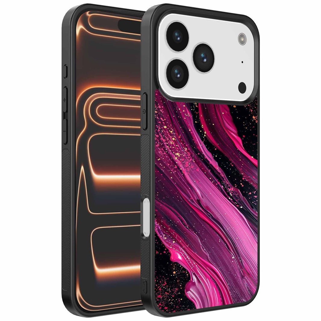 Geschikt voor
iPhone 17 Pro Max Telefoonhoesje met marmer opdruk - TPU backcover case
marble design - Paars Roze - Smartphonica