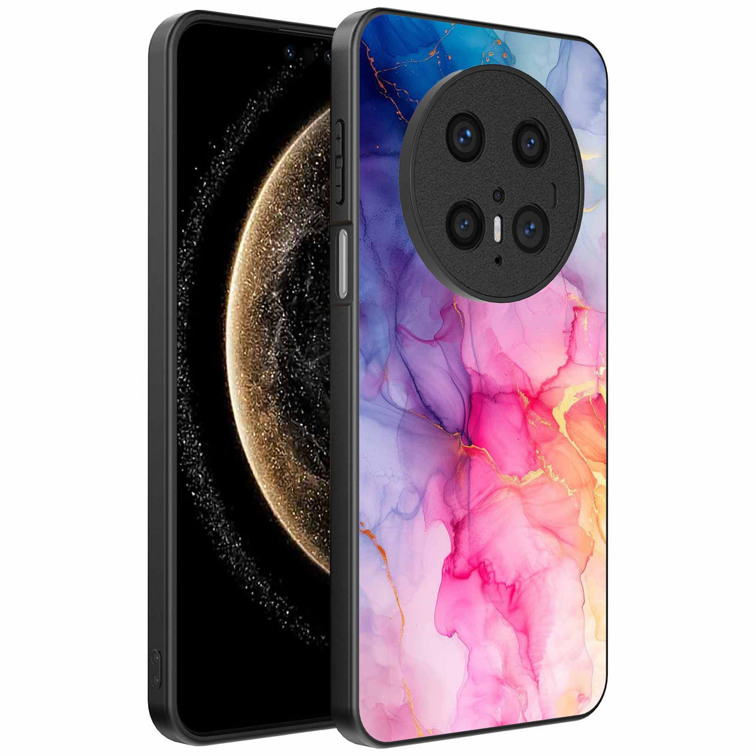 Geschikt voor
Huawei Mate 70 Pro / 70 Pro Plus Telefoonhoesje met marmeropdruk - TPU
backcover case marble design - Regenboog - Smartphonica