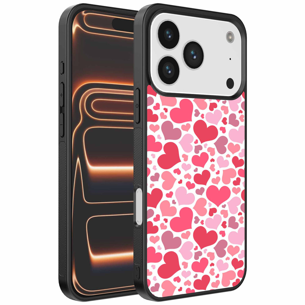 Geschikt voor
iPhone 17 Pro Max Telefoonhoesje met Hartjes Print - Hearts Design TPU
Backcover Case - Kinder Hoesje met Hartjes Design - Smartphonica