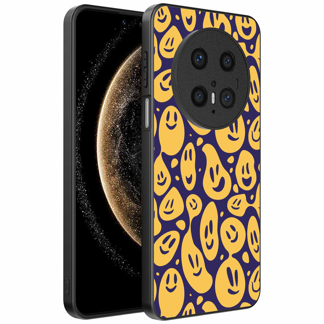Geschikt voor
Huawei Mate 70 Pro / 70 Pro Plus Telefoonhoesje met smiley opdruk - TPU
backcover case emoji design - Paars Geel - Smartphonica