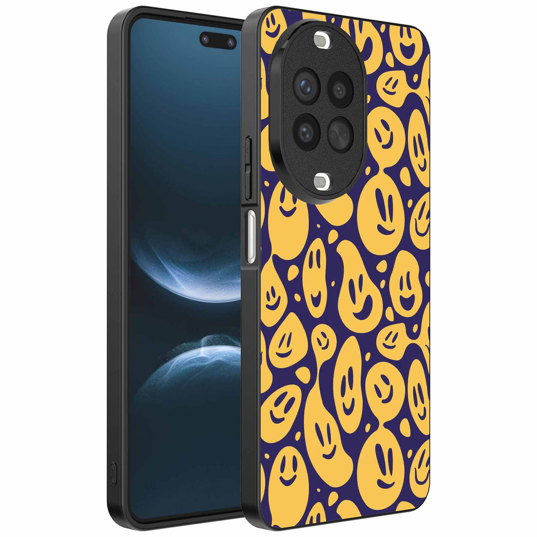 Geschikt voor
Huawei Nova 14 Pro Telefoonhoesje met smiley opdruk - TPU backcover case
emoji design - Paars Geel - Smartphonica