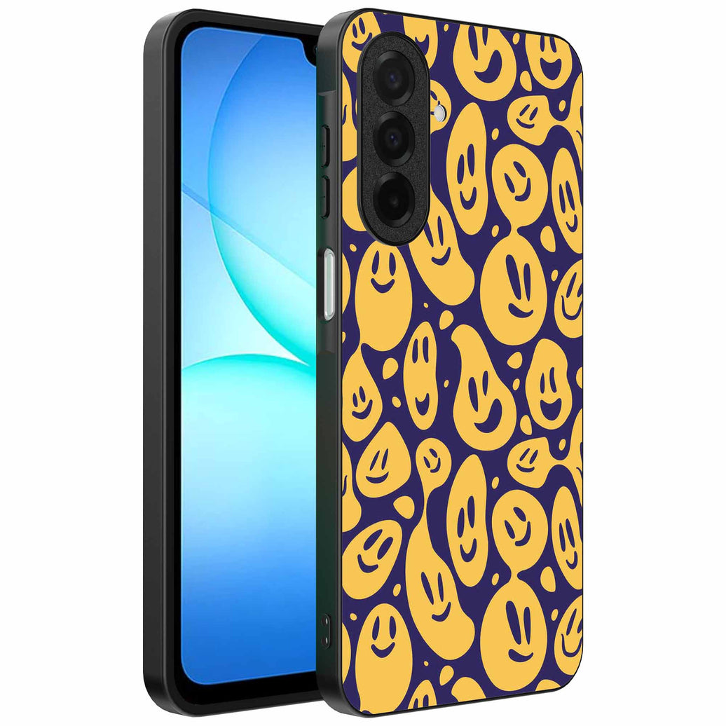 Geschikt voor
Samsung Galaxy A17 Telefoonhoesje met smiley opdruk - TPU backcover case
emoji design - Paars Geel - Smartphonica