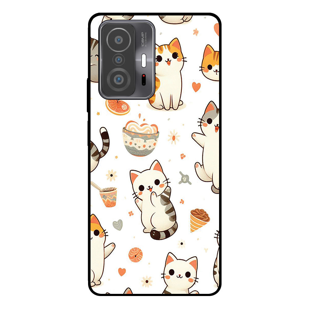 Telefoonhoesje
Geschikt voor Xiaomi 11T / 11T Pro met katten opdruk - TPU backcover case cat
design
