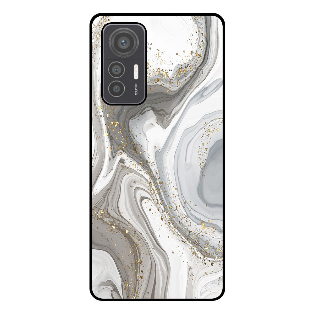 Telefoonhoesje
Geschikt voor Xiaomi 12 Lite met marmer opdruk - TPU backcover case marble
design - Zilver