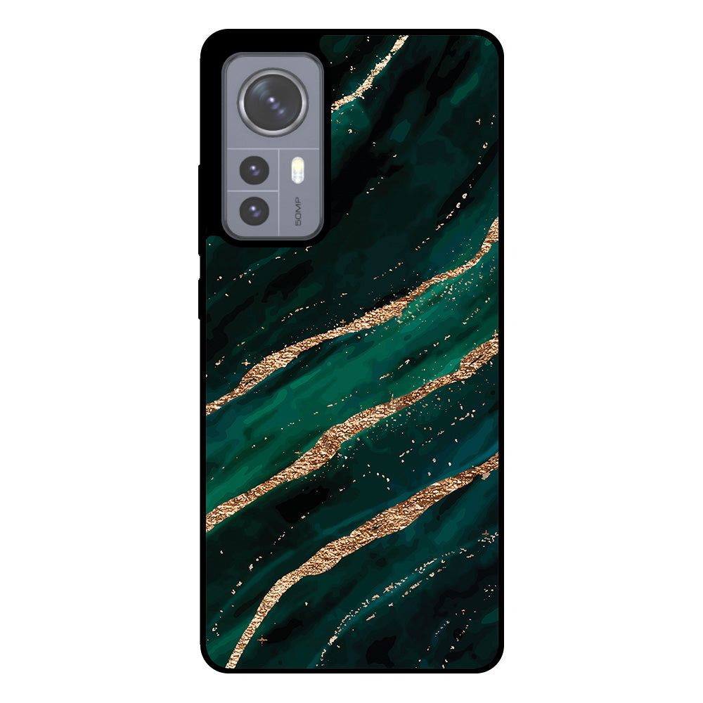 Telefoonhoesje
Geschikt voor Xiaomi 12 met marmer opdruk - TPU backcover case marble design
- Groen Goud