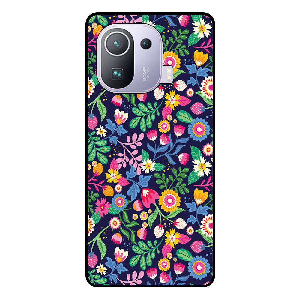 Telefoonhoesje Geschikt voor Xiaomi Mi 11 Pro met
bloemen opdruk - TPU backcover case flower design
