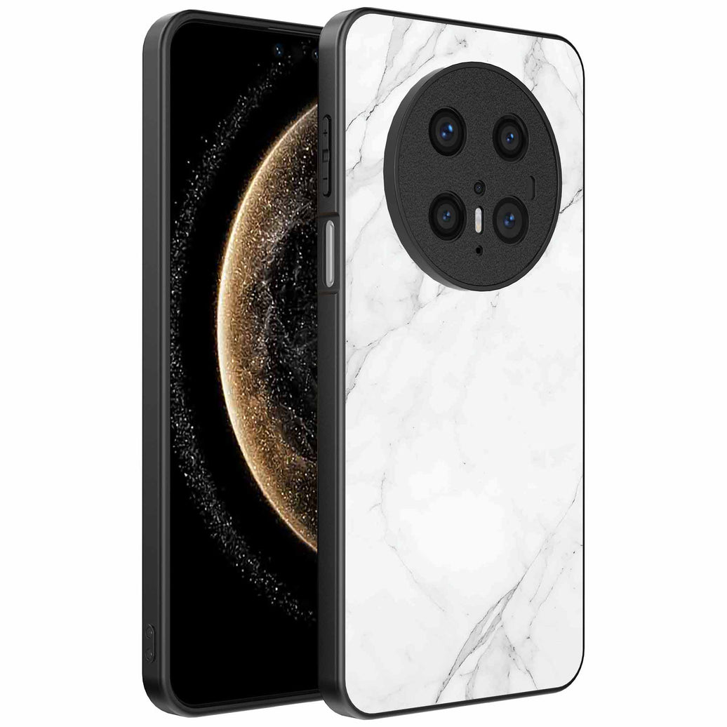 Geschikt voor
Huawei Mate 70 Pro / 70 Pro Plus Telefoonhoesje met Wit Marmer Opdruk - TPU
Backcover Case White Marble Design - Zwart - Smartphonica