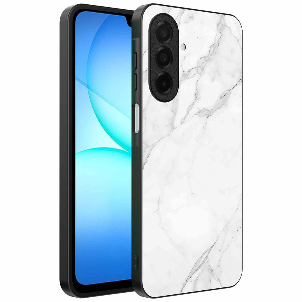 Geschikt voor
Samsung Galaxy A17 Telefoonhoesje met Wit Marmer Opdruk - TPU Backcover Case
White Marble Design - Zwart - Smartphonica